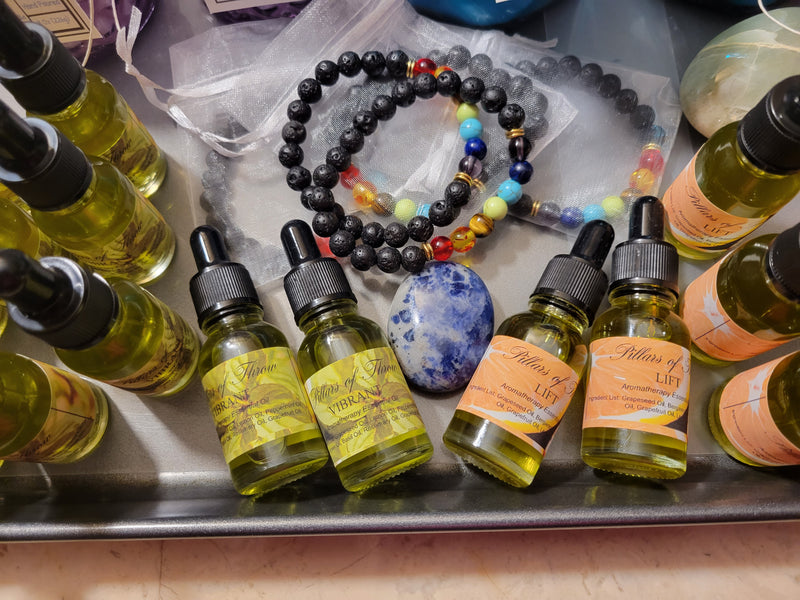 Essential Oil Aromatherapy with Bracelet: 2 Options-Lift and Vibrant