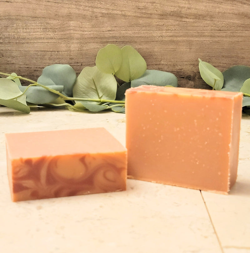 Soap: Fresh Peach Handmade Soap with Peach Tea Extract