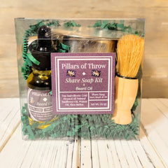 Soap: Shave Soap Kit with Beard Oil, Mug, and Shave Brush